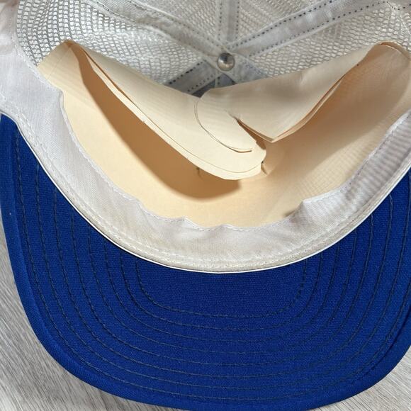 Vintage Georgetown Hoyas Snapback Hat College AJD Trucker Cap Blue Made in USA - Picture 5 of 8